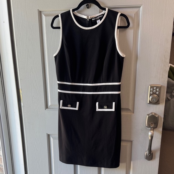 Karl Lagerfeld Dresses & Skirts - Karl Lagerfeld Black Sleeveless Sheath Mini Dress
